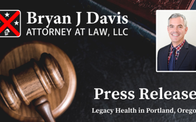 Bryan Davis Negotiates Another Confidential Settlement against Legacy Health in Portland, Oregon